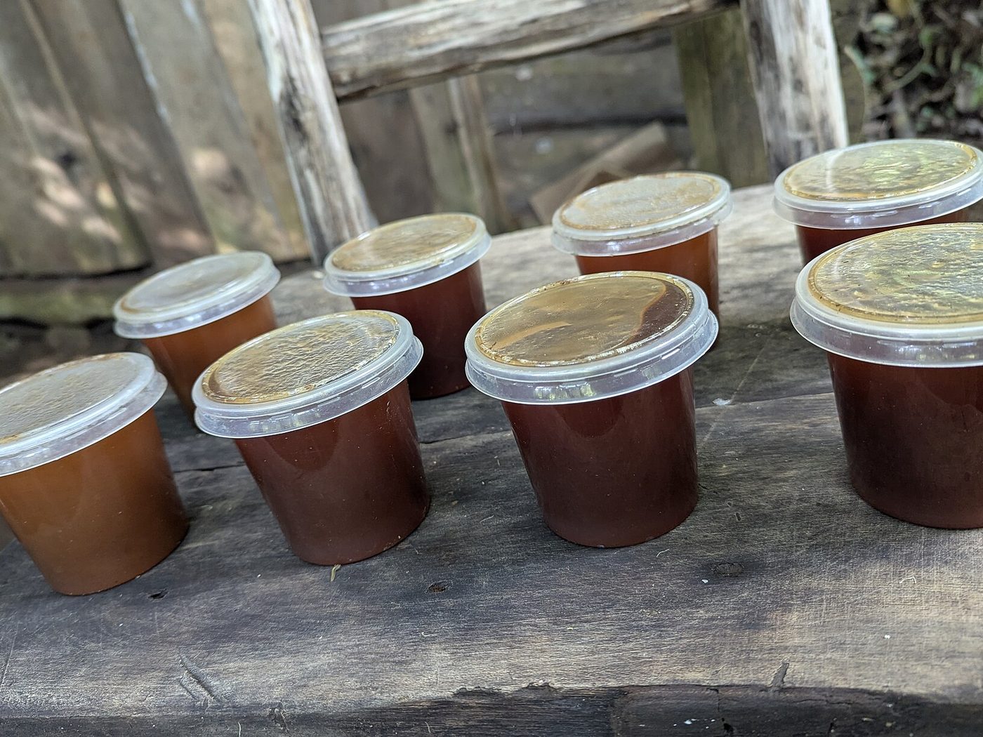 Locally packaged honey from Sipi Falls, Uganda
